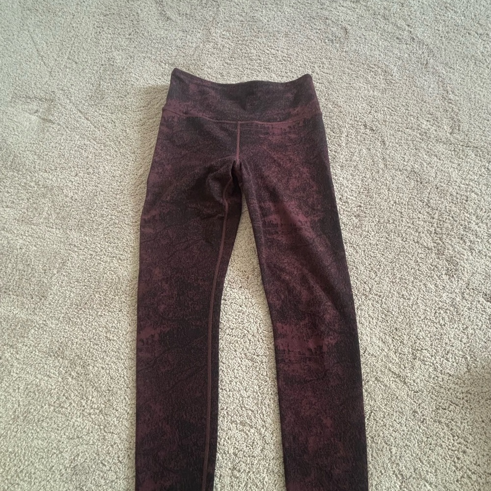 Athleta Burgundy Leggings